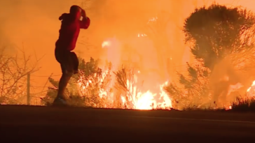 homme incendie