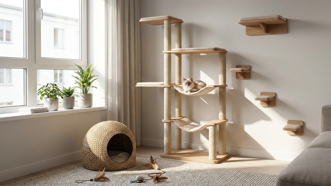 Équiper son chat en appartement : les accessoires essentiels pour un félin citadin