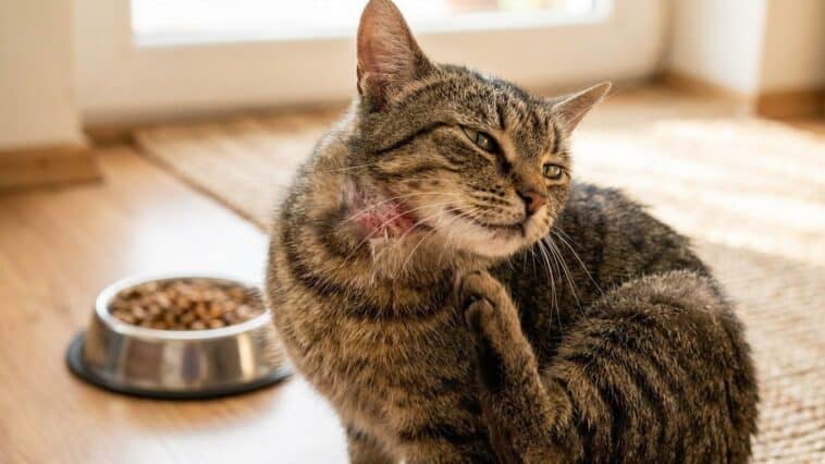 Allergie alimentaire chez le chat : symptômes et régime d'éviction