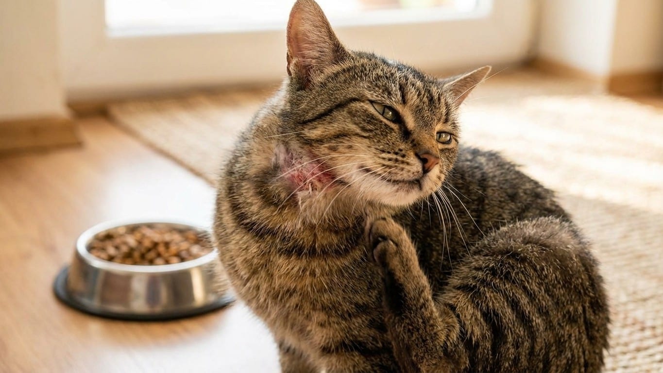 Allergie alimentaire chez le chat : symptômes et régime d'éviction