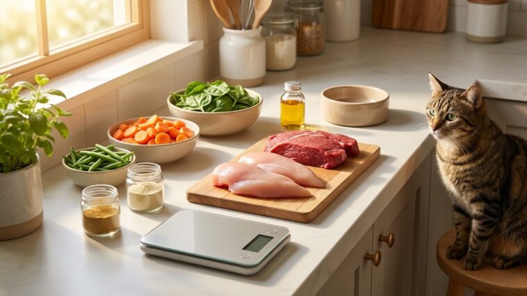 Ration ménagère pour chat : préparer des repas maison équilibrés