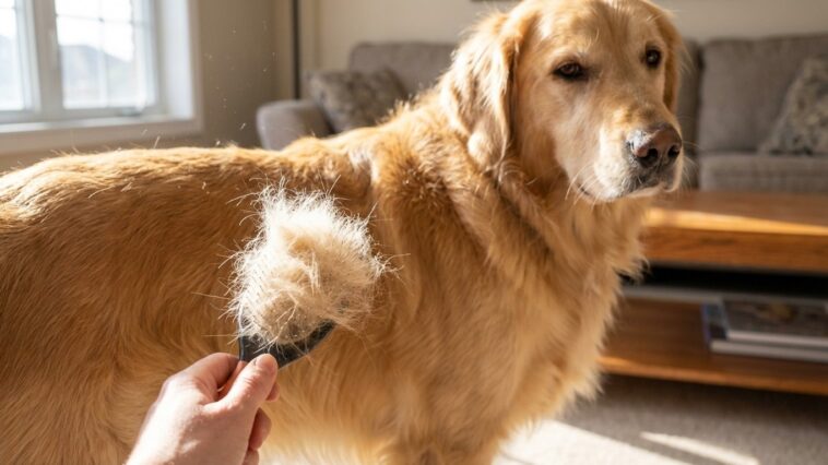 Perte de poils excessive chez le chien : toutes les causes