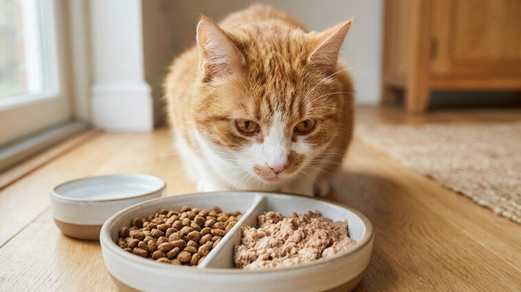 Bi-nutrition du chat : combiner croquettes et pâtée efficacement
