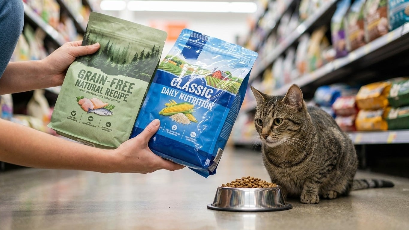 Croquettes sans céréales pour chat : vraie nécessité ou tendance marketing ?