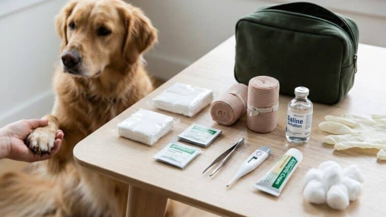 Trousse de secours pour chien : contenu indispensable