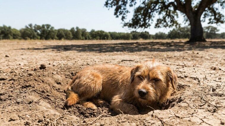 J'ai installé une niche à l'ombre du cerisier en pensant bien faire : par 32 °C, mon chien est allé creuser à un mètre de là