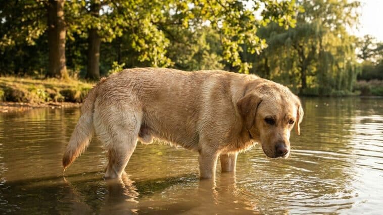 J'ai laissé mon labrador nager tout l'après-midi dans l'étang juste pour le défouler : le soir, sa queue ne remuait plus d...
