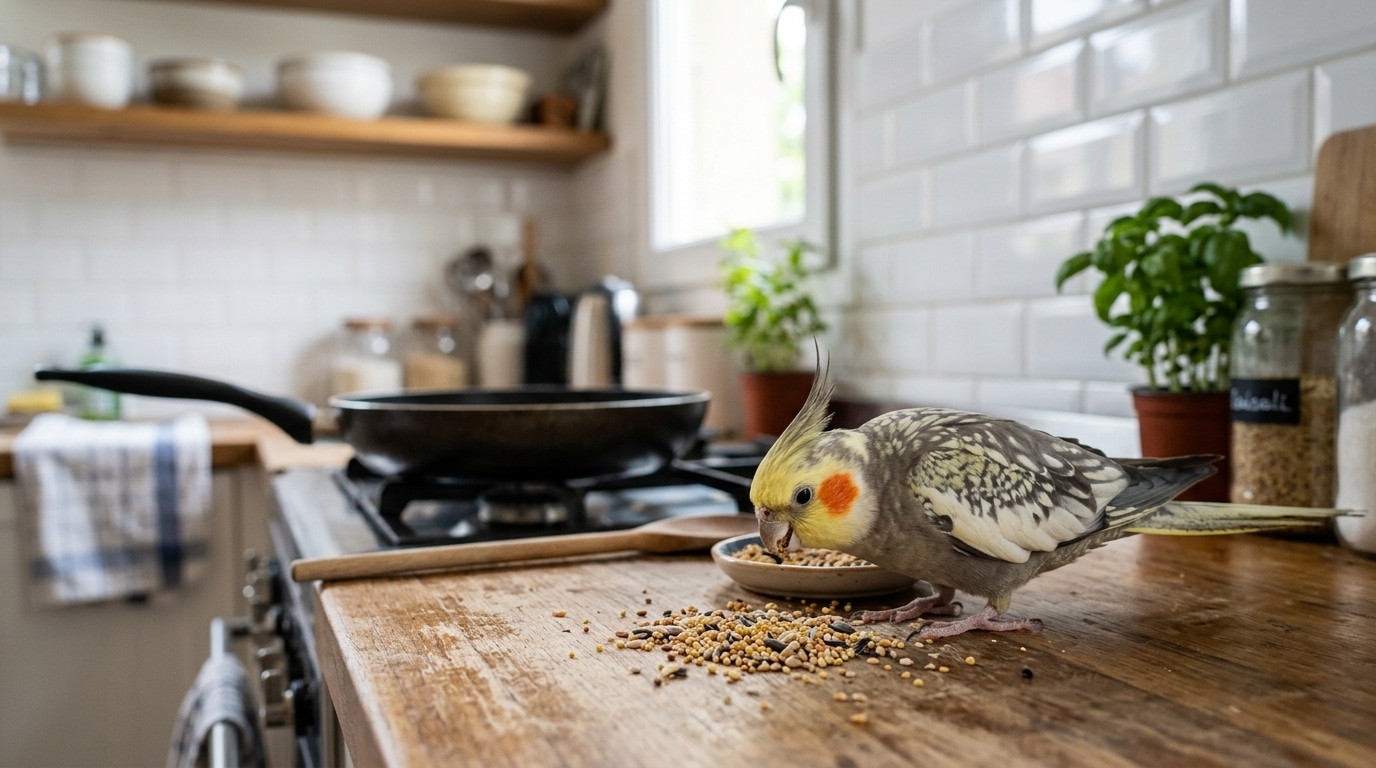 Cuisiner sans danger pour votre calopsitte