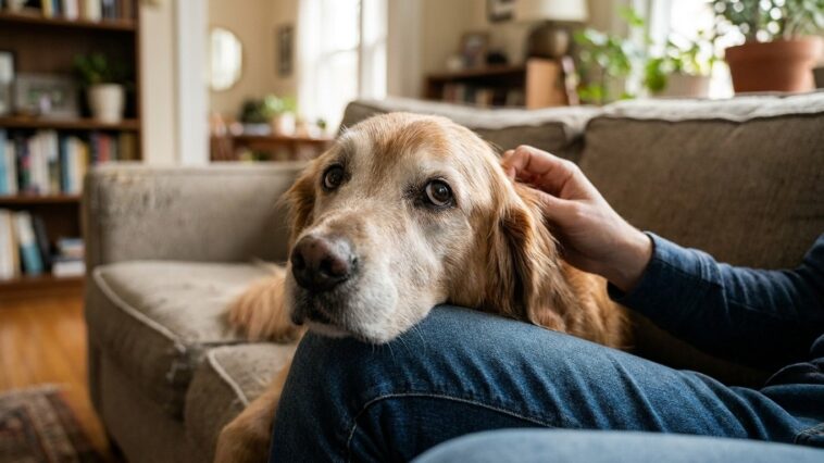« Je pensais qu'il devenait juste plus câlin avec l'âge » : ce qu'un vétérinaire lit vraiment derrière un chien devenu sou...