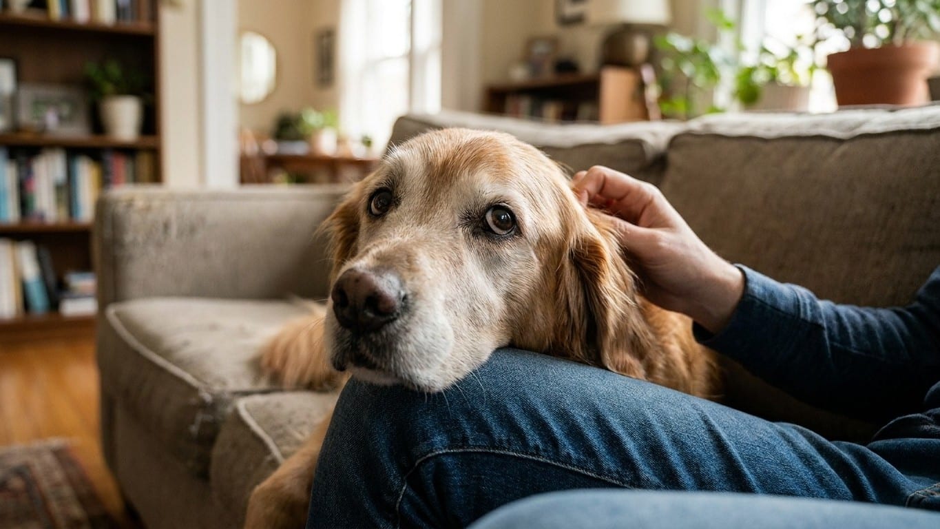 « Je pensais qu'il devenait juste plus câlin avec l'âge » : ce qu'un vétérinaire lit vraiment derrière un chien devenu sou...