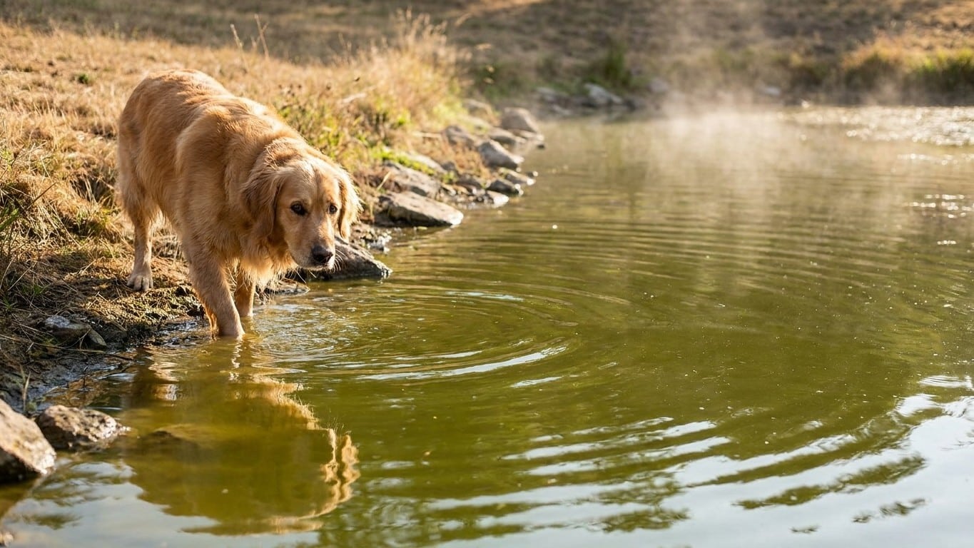 Eau verte en été : ce danger invisible menace votre chien