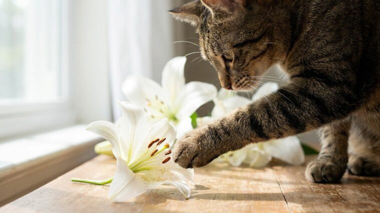 Mon chat adopté s'est léché la patte après être passé sous le vase : mon véto a regardé les fleurs et m'a posé une seule q...