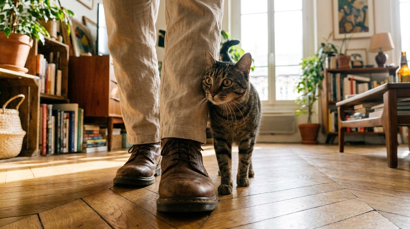 Pourquoi votre chat vous suit-il partout ?