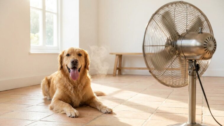 Mon chien haletait devant le ventilateur en pleine chaleur et je pensais bien faire : mon véto m'a posé une seule question