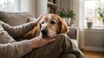 Mon chien posait sa tête sur les genoux de chaque invité et je trouvais ça adorable : le véto m’a demandé son âge avant de...