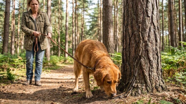 Votre chien renifle une file de chenilles au pied d'un pin : un vétérinaire m'a dit ce que ces poils projettent, et j'ai r...