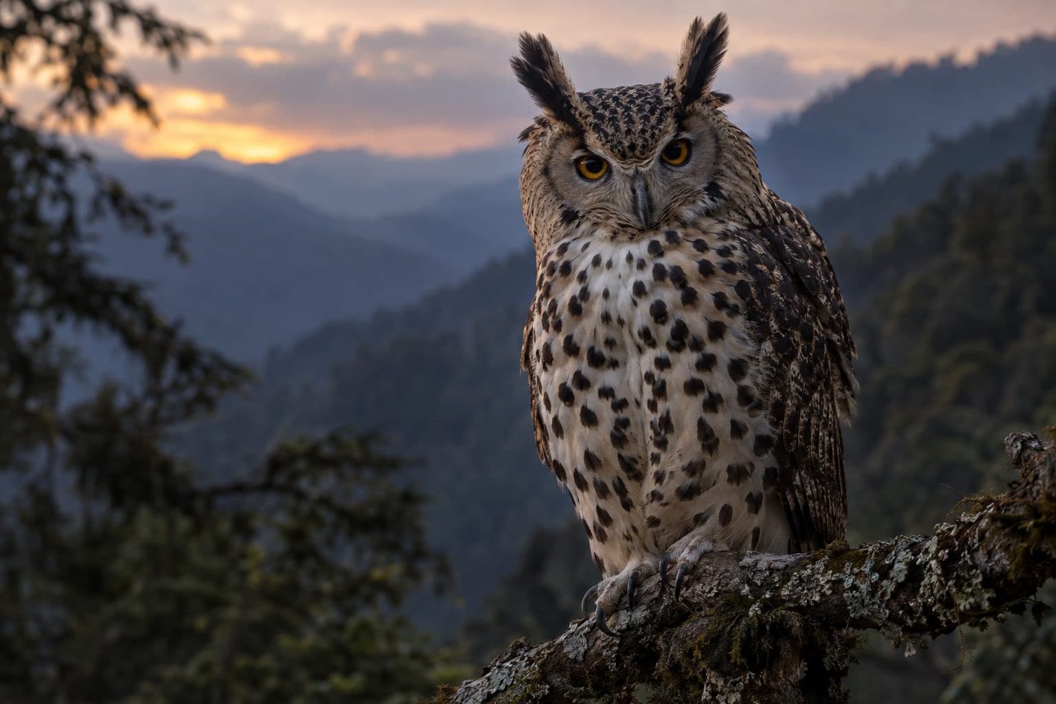 Grand-duc du Népal (Bubo nipalensis)