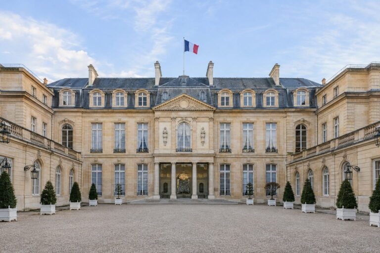 Palais de l'Élysée façade et cour