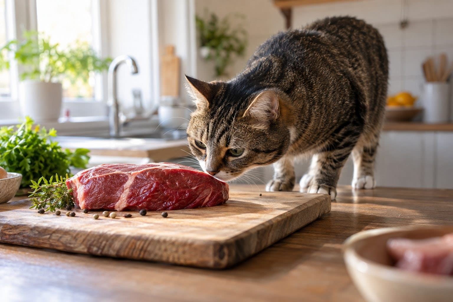 Viande crue pour chat : comment bien préparer les repas de votre félin
