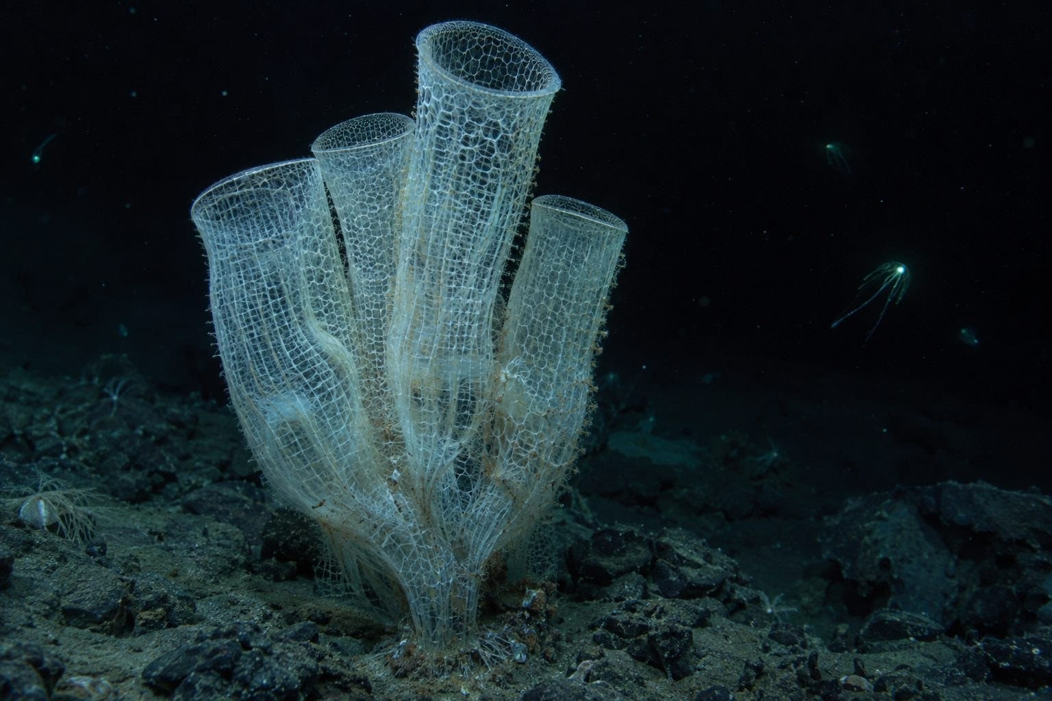Éponge de mer géante des abysses