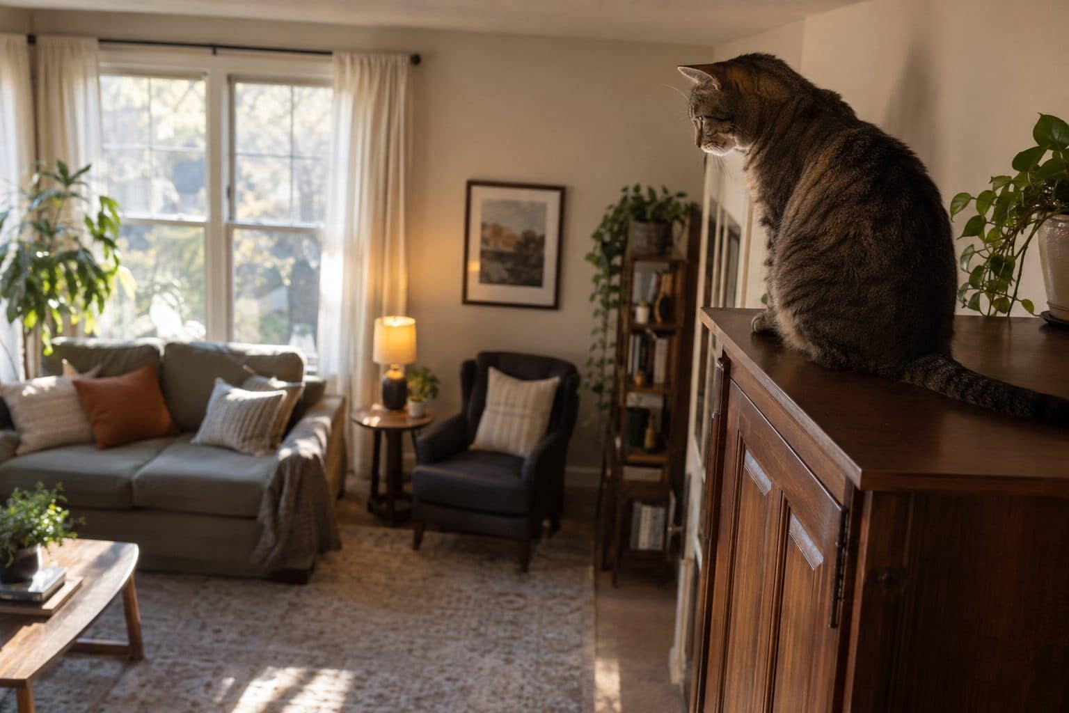 Chat perché : quand le choix des hauteurs révèle un besoin de sécurité ou un malaise inattendu