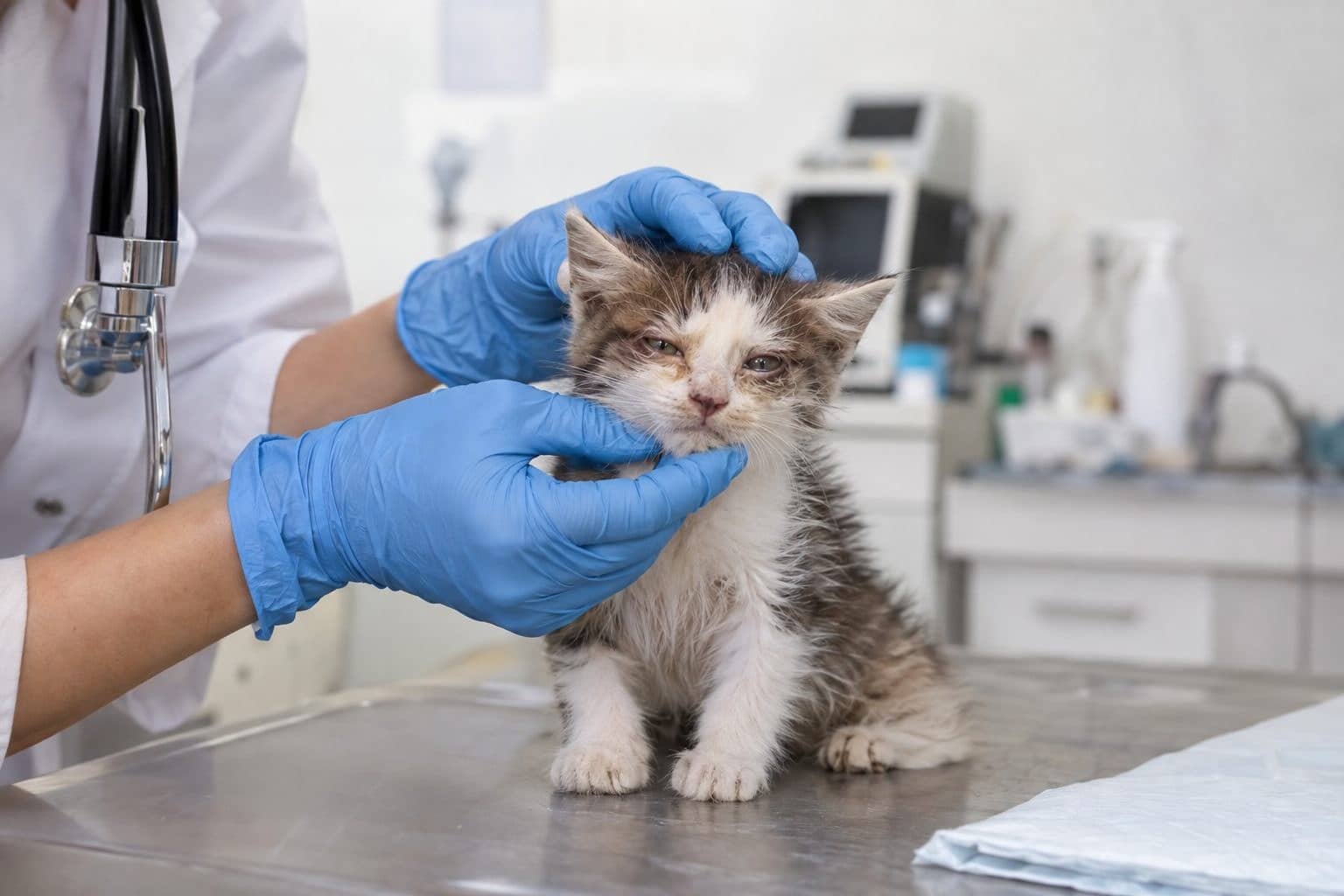 Le coryza du chat : symptômes et traitements