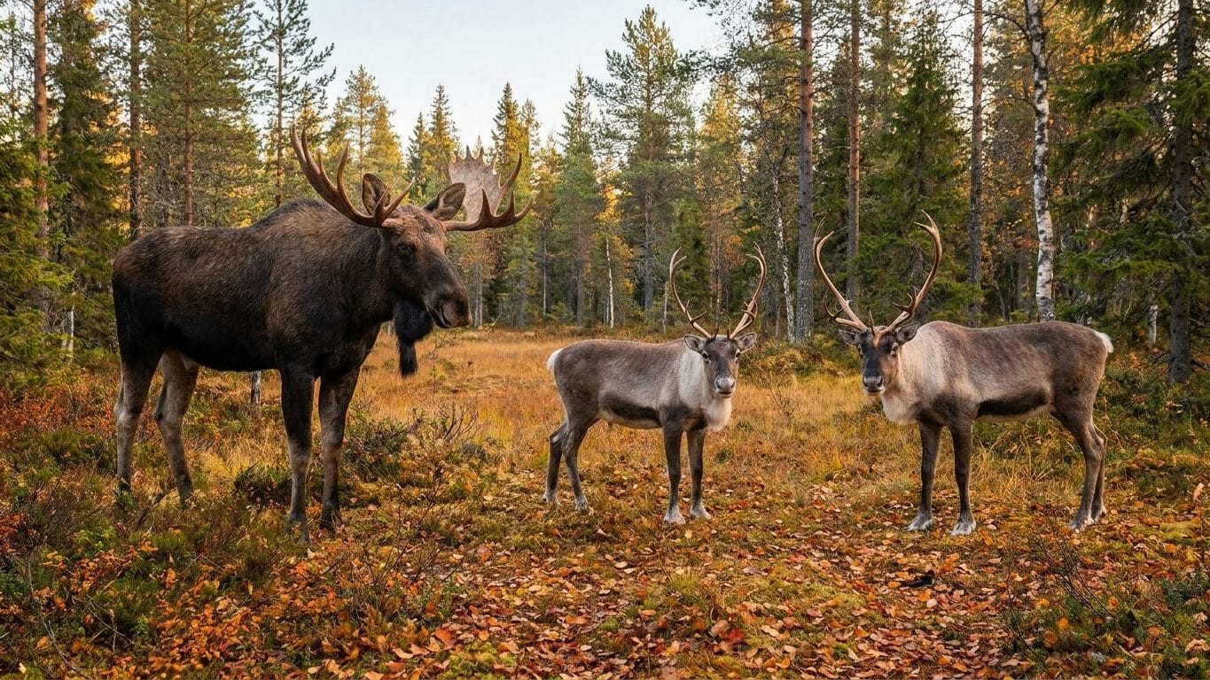 Élan, renne et caribou : les 5 différences qui sautent aux yeux