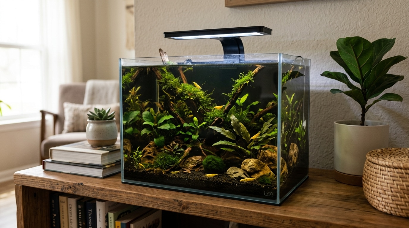 J’ai mis mes crevettes dans un nano de 20 litres sans filtre : au bout de trois semaines, j’ai compris ce que le volume ne réglait pas