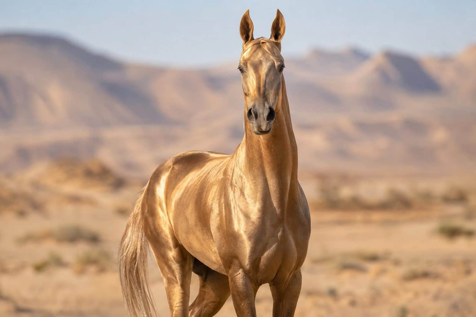 Akhal-Teke : un cheval magnifique à la robe couleur or