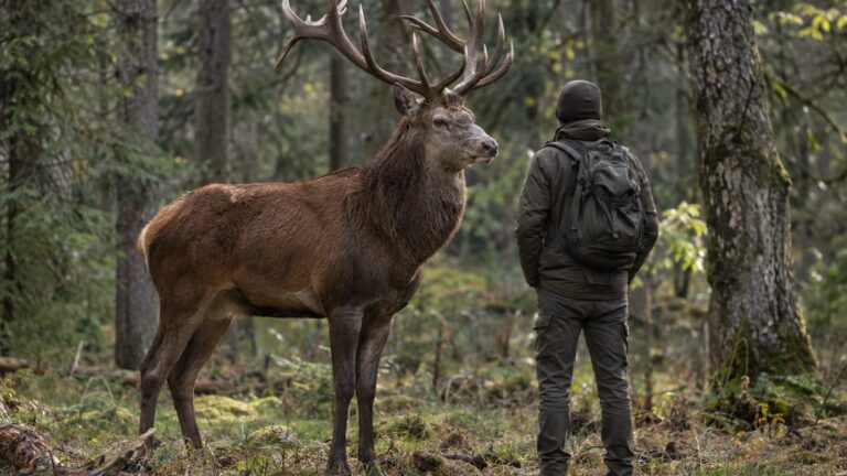Le cerf élaphe : taille au garrot, poids et comparaison avec l'homme