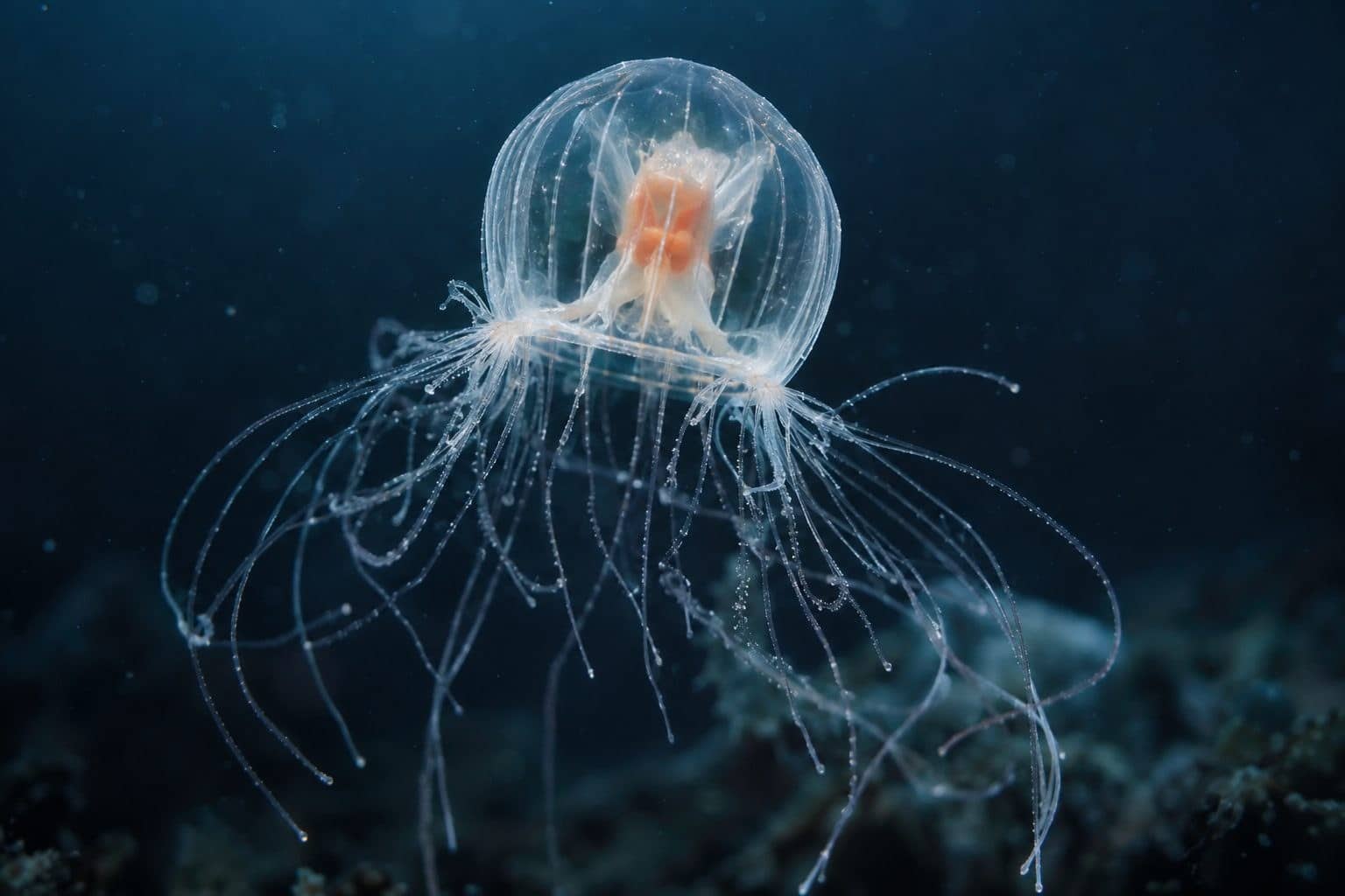 Méduse Turritopsis nutricula en régénération