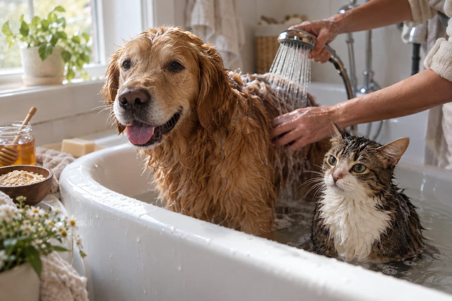 Les astuces à connaître pour laver votre animal avec des produits naturels !