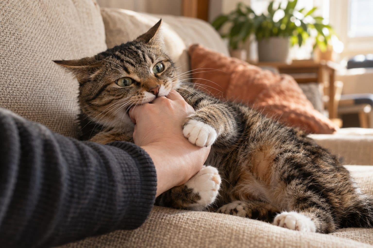 Pourquoi certains chats mordillent après les caresses : comprendre la surstimulation pour mieux réagir