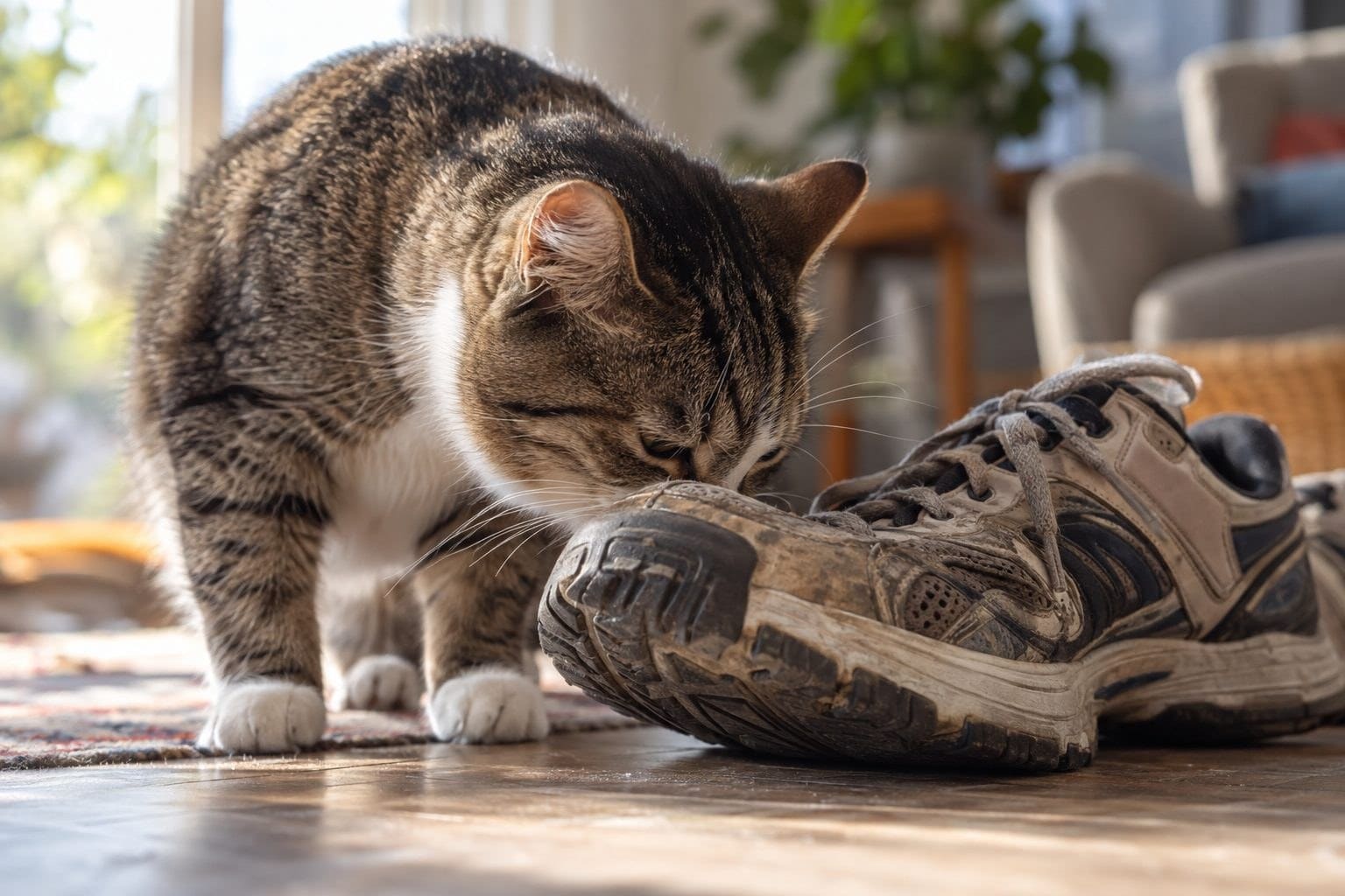 Pourquoi votre chat s’intéresse-t-il autant à vos chaussures ? Les secrets du lien olfactif entre félins et humains décryptés