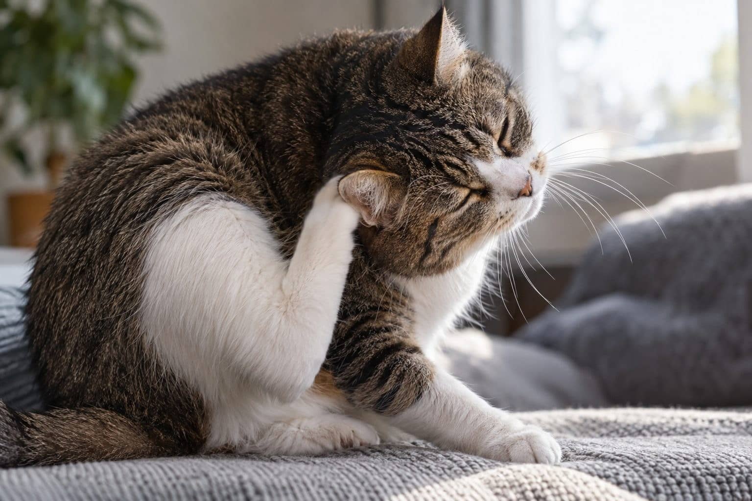 Toilettage des oreilles trop fréquent : quand faut-il s’inquiéter d’un changement de comportement chez votre chat ?