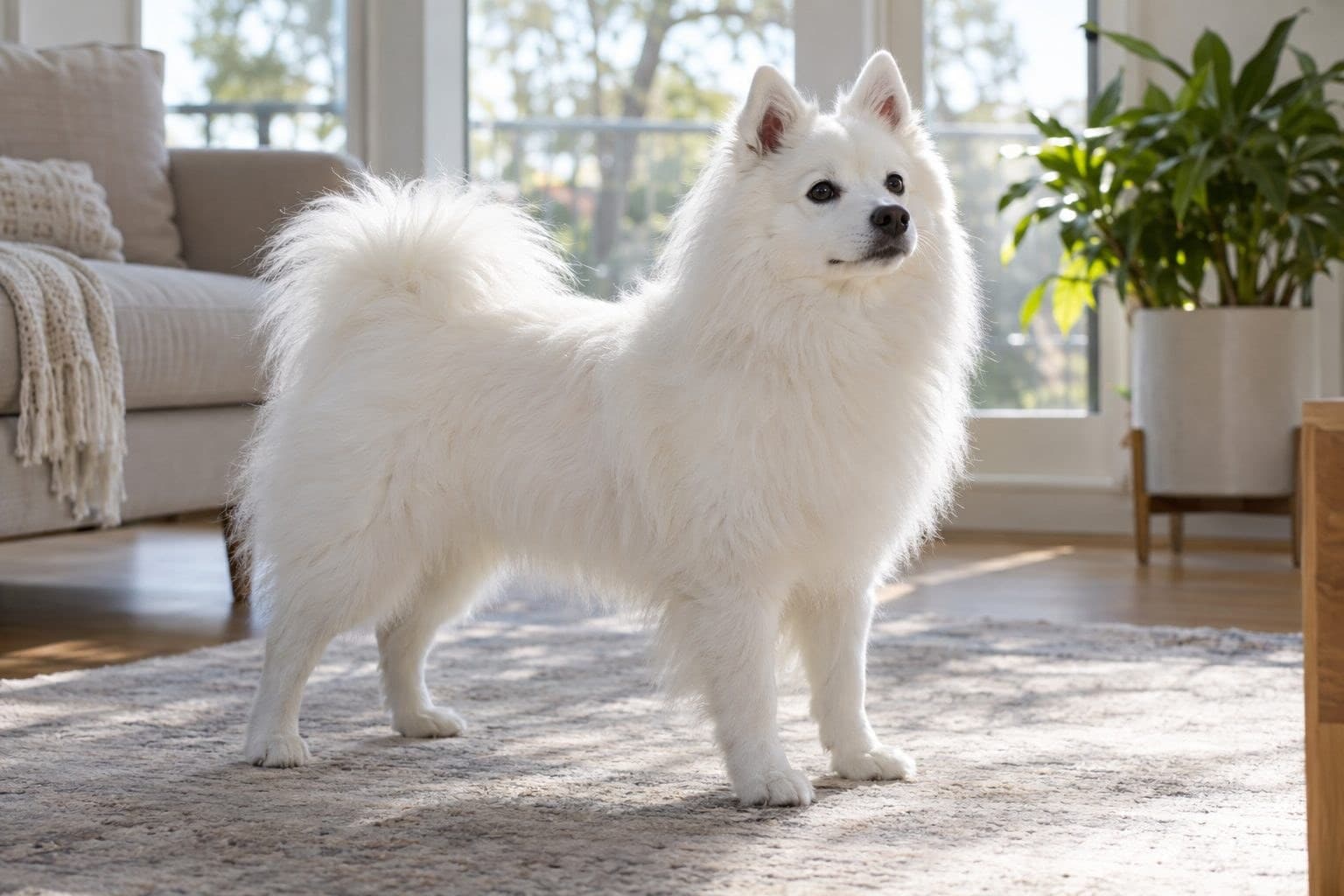 Spitz Japonais au caractère affirmé et intelligent