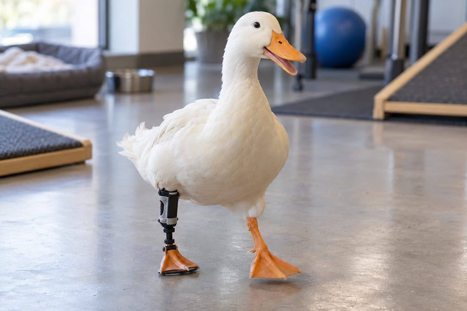 Vidéo : découvrez les premiers pas d&rsquo;un canard après la pose d&rsquo;une prothèse en 3D