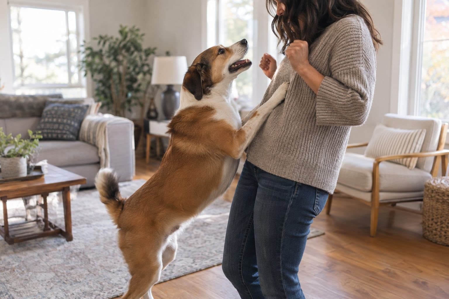 Votre chien a pris la mauvaise habitude de vous sauter dessus ? Voici comment l&rsquo;en empêcher !