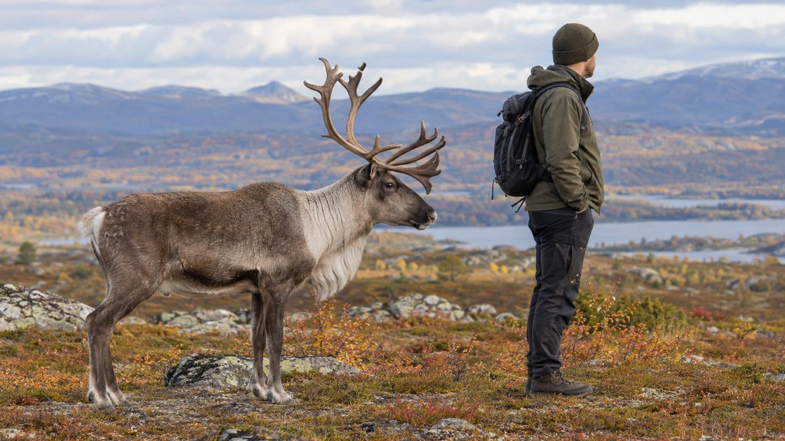 Le renne et le caribou : taille au garrot, poids et comparaison avec l&rsquo;homme