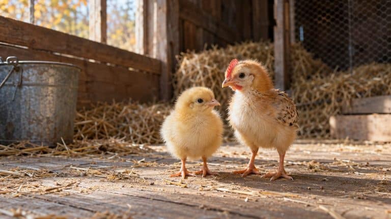 Poule et poussin : reconnaître le mâle et la femelle