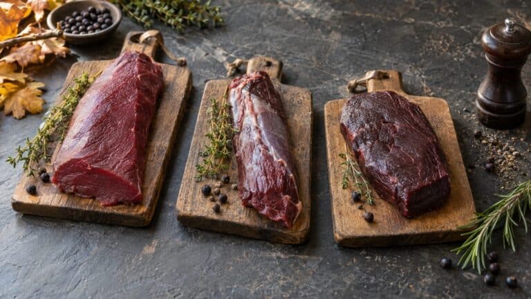 Viande de cerf, de chevreuil et de caribou : goût et différences